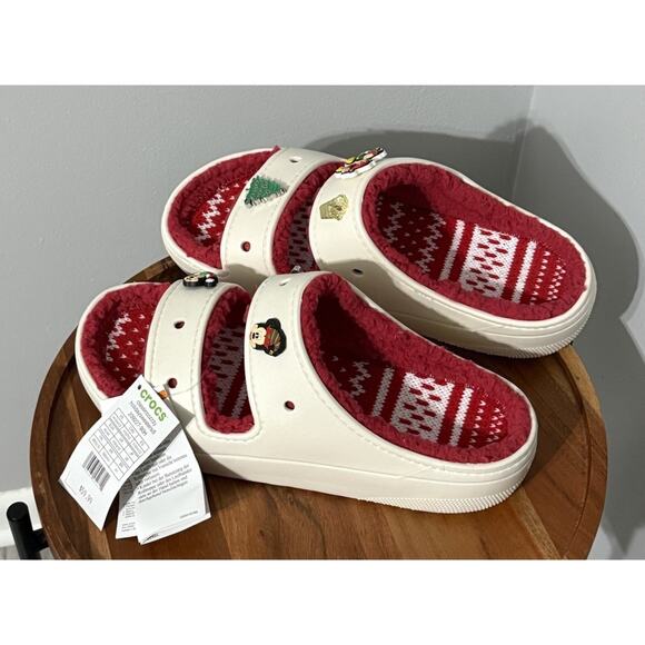 Crocs Unisex Classic Cozzzy Holiday Sweater Sandal & Disney Charms Size-m10/w12 main image 6